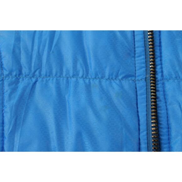 Athleta Quilted Bomber Jacket Women’s Blue Zip Rib Trim Lightweight - Picture 5 of 7
